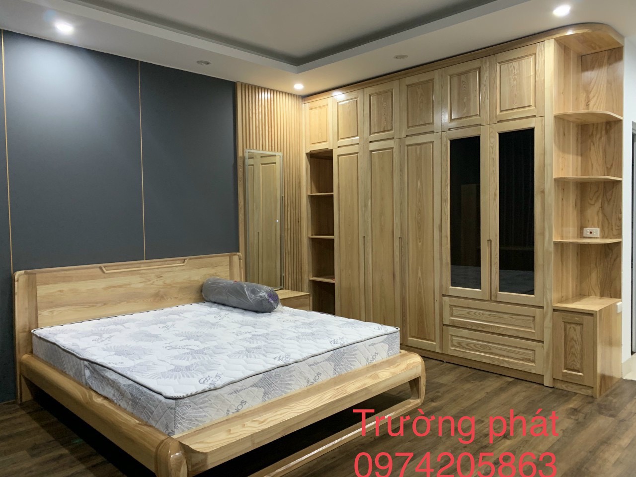 Bộ Nội Thất Phòng Ngủ Gỗ Sồi Tự Nhiên